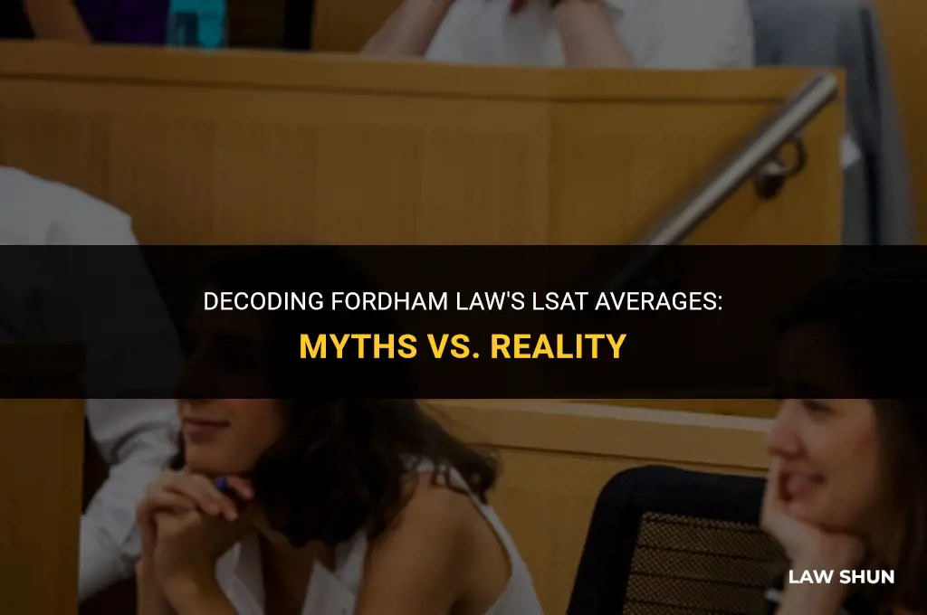 does fordham law average lsat scores