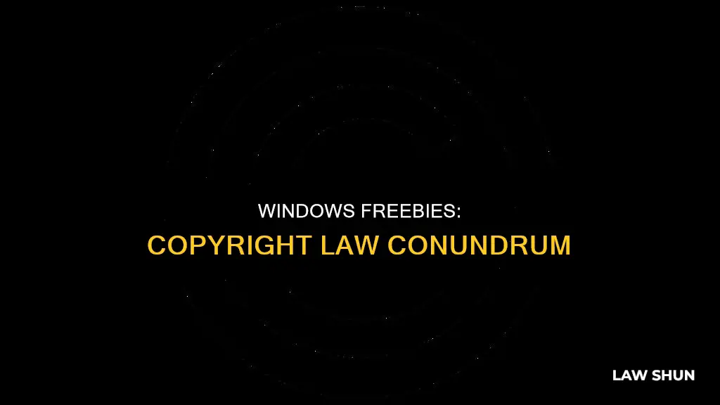 does free windows break us copyright law