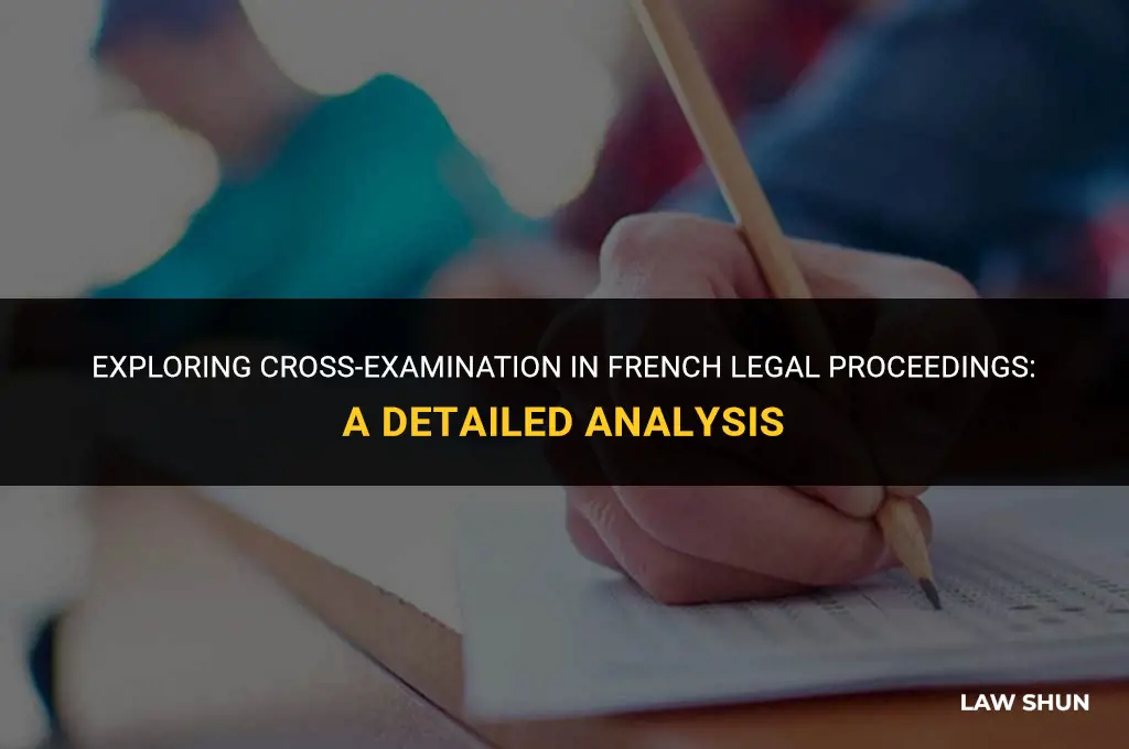 does french law have cross examination