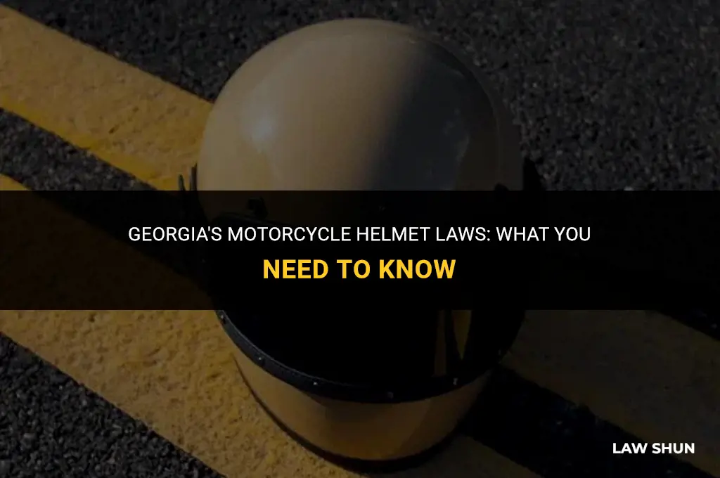 does ga have a helmet law