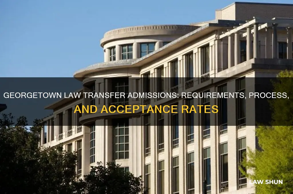 does georgetown law accept transfer students