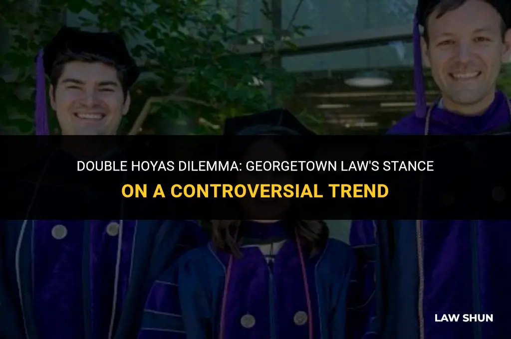 does georgetown law like double hoyas