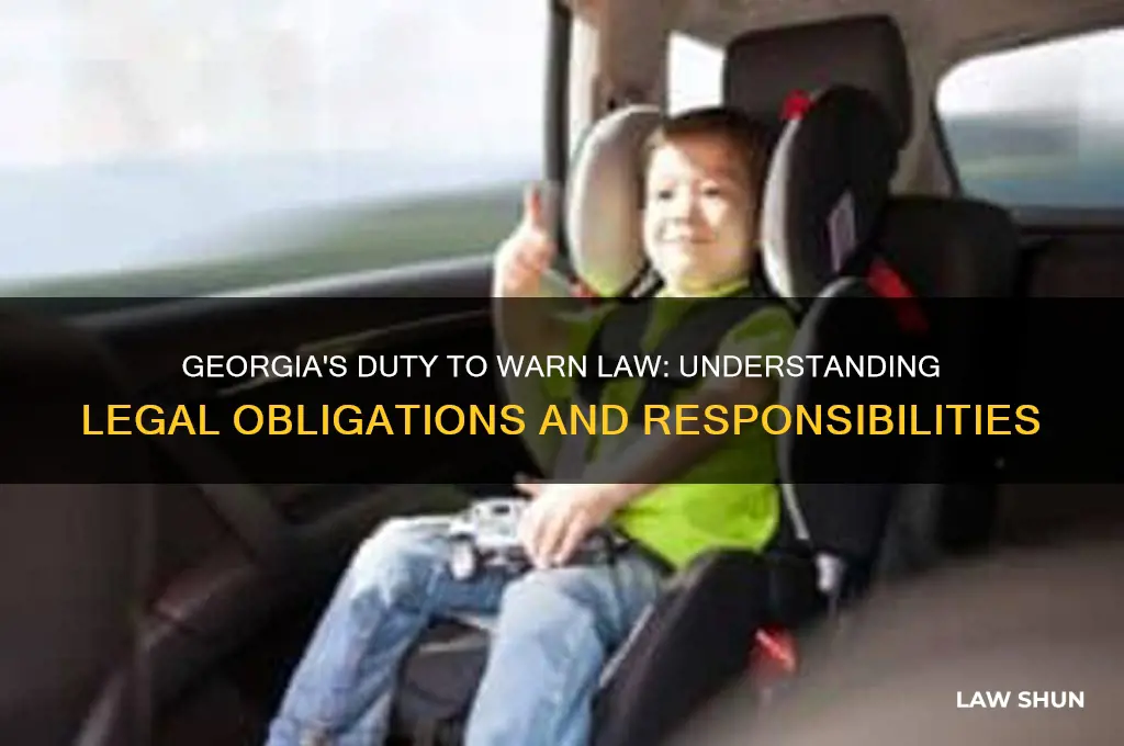 does georgia have a duty to warn law