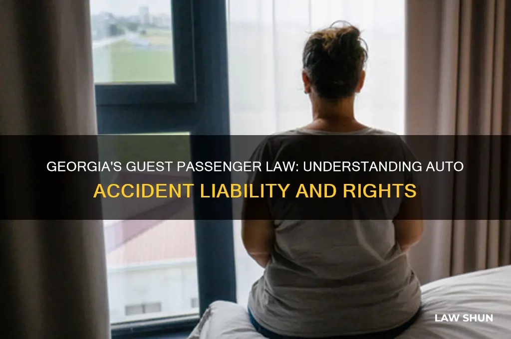 does georgia have a guest law for automile accidents