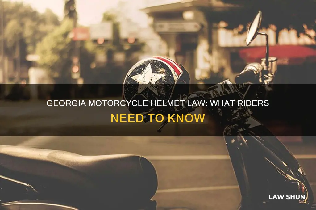 does georgia have a helmet law for motorcycles