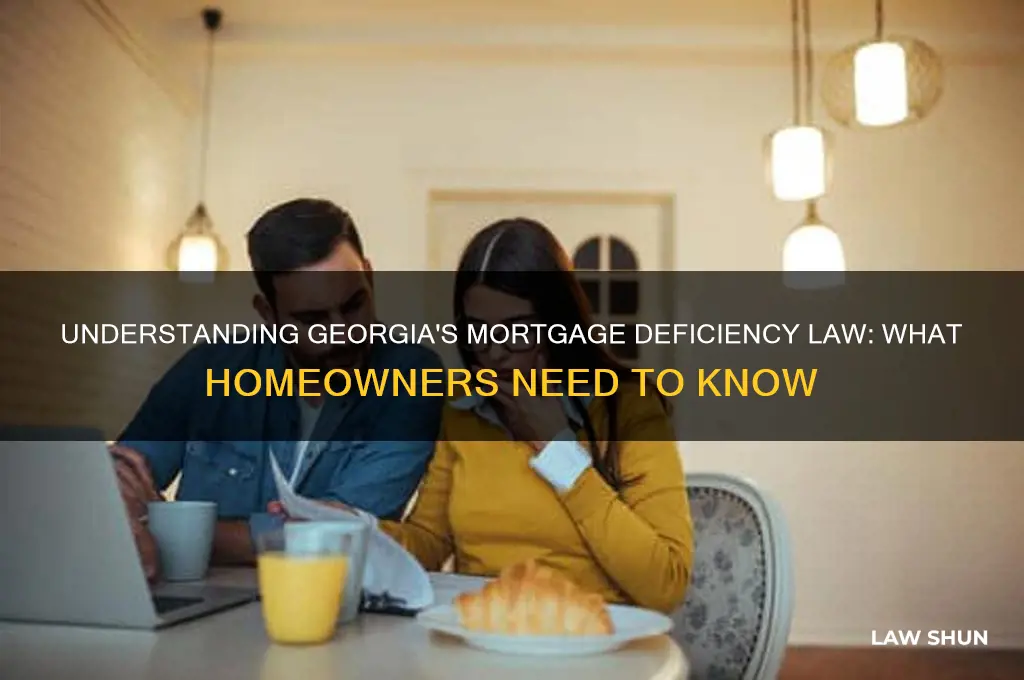 does georgia have a mortgage deficeincy law