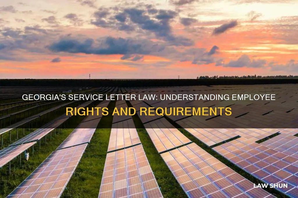 does georgia have a service letter law
