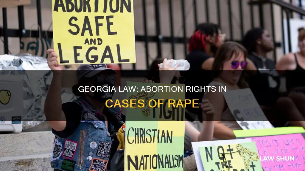 does georgia law allow for abortion in case of rape