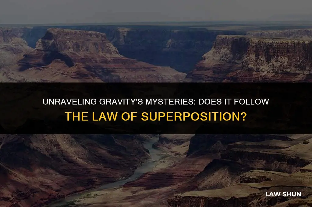 does gravity obey law of superposition