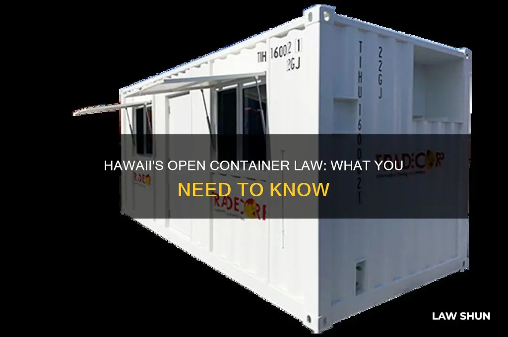 does hawaii have a open container law