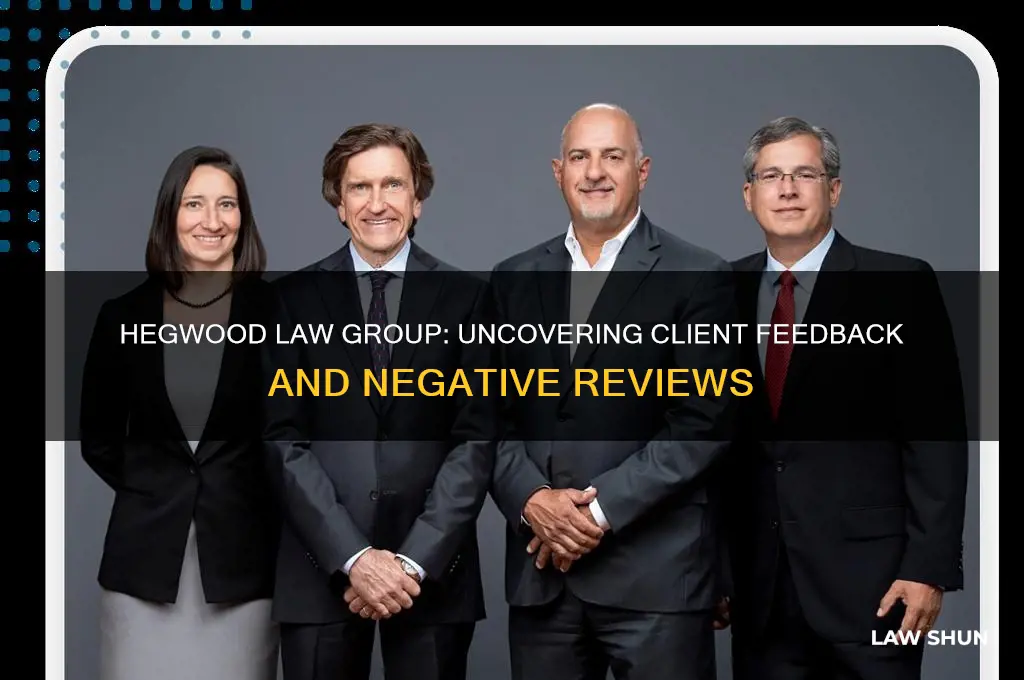 does hegwood law group have any negative reviews from clients