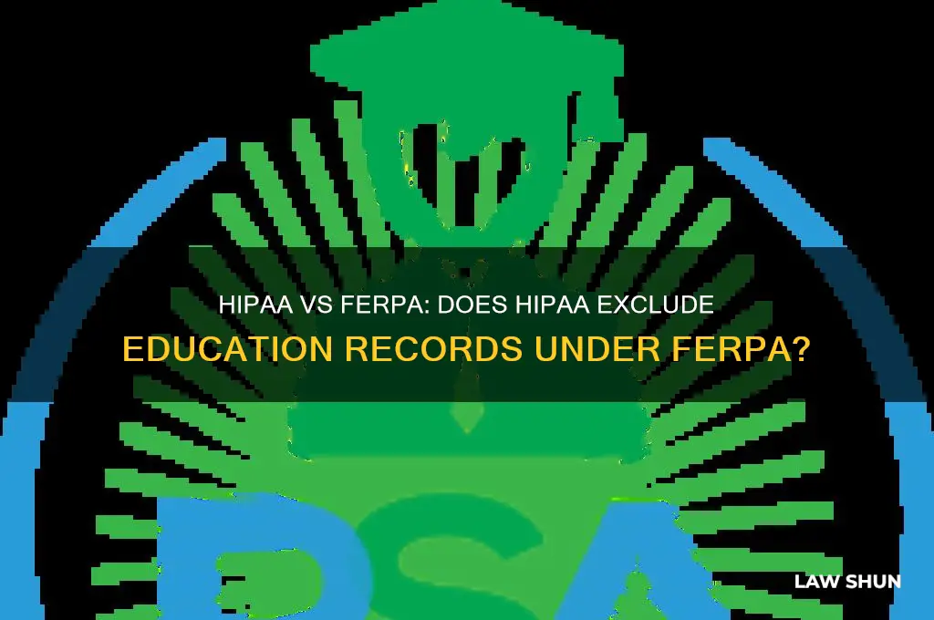 does hipaa excludes information considered education records under ferpa law