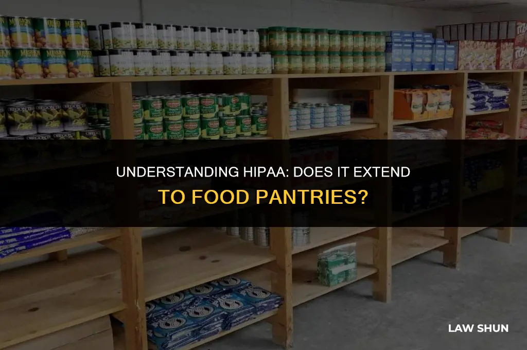 does hipaa law cover food pantries