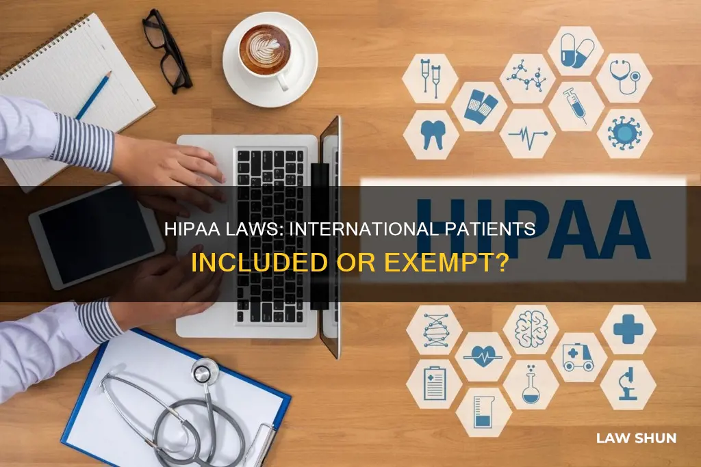 does hipaa laws apply to international patients