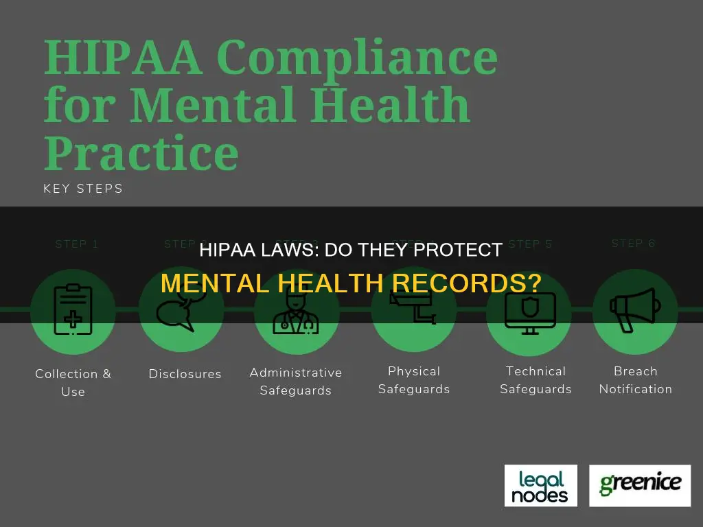 does hipaa laws apply to mental health records