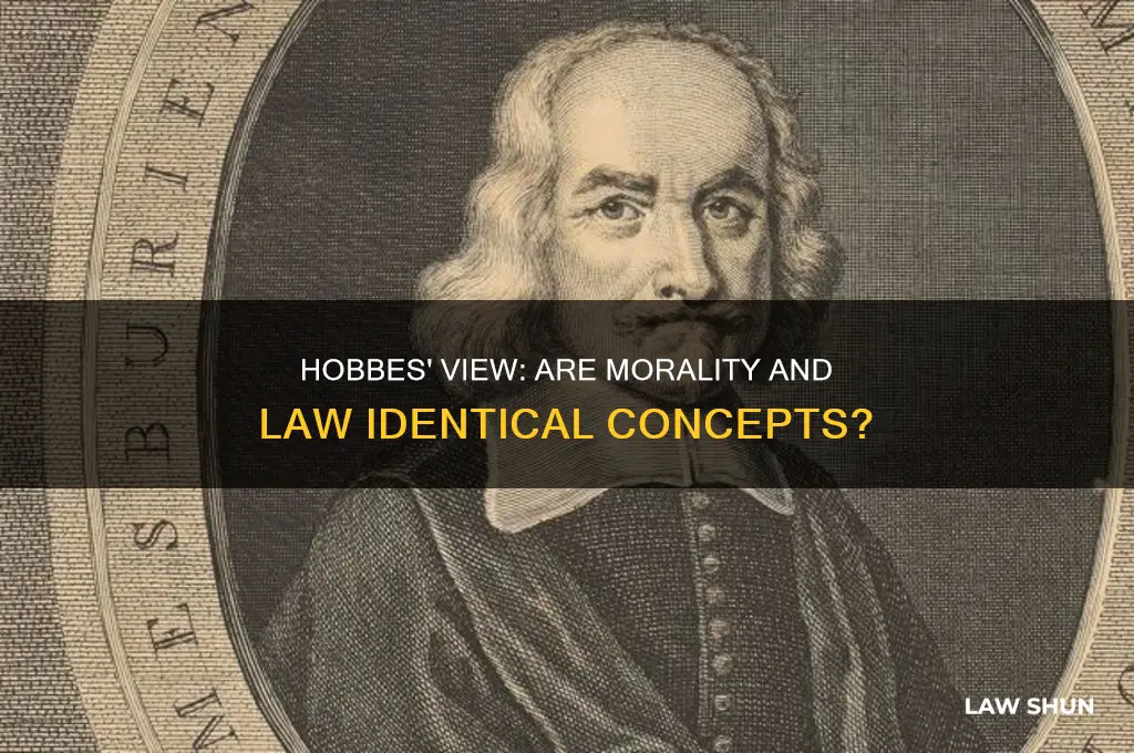 does hobbes think that morality and law are the same