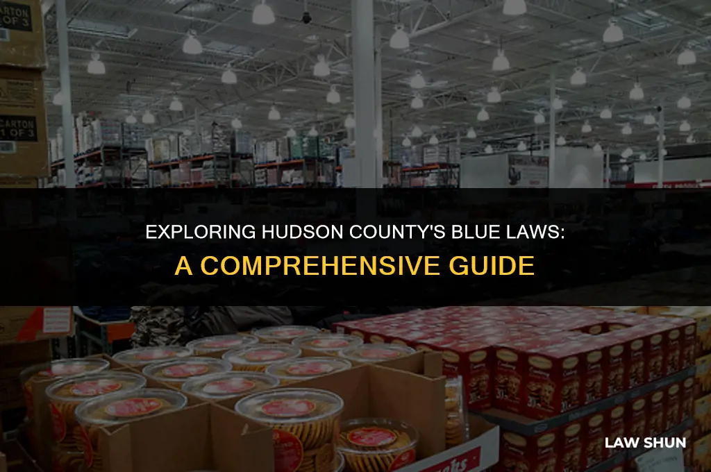 does hudson county have blue laws