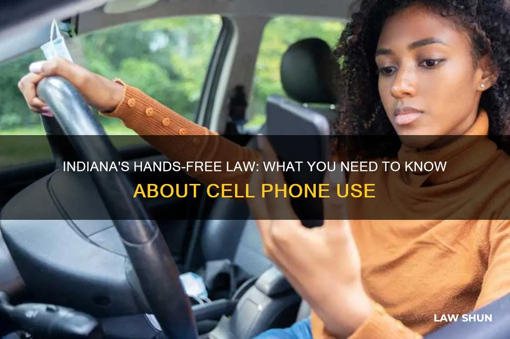 does indiana have of the law hands-free cell phone
