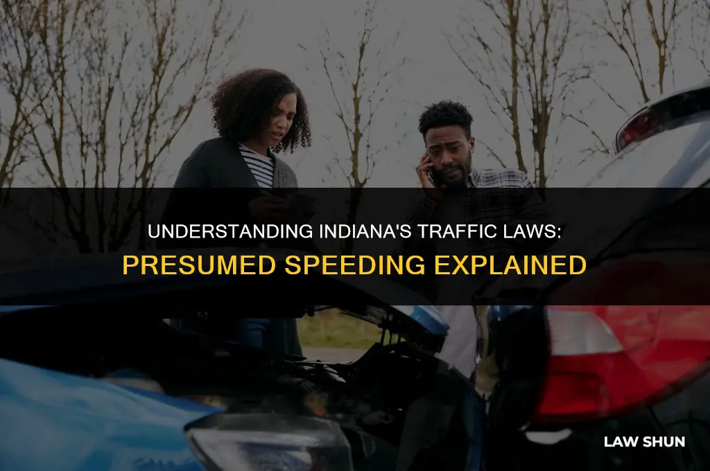does indiana have presumed speeding laws
