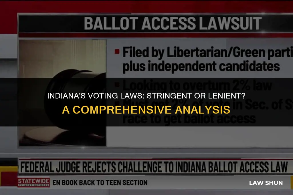 does indiana have stringent voting laws