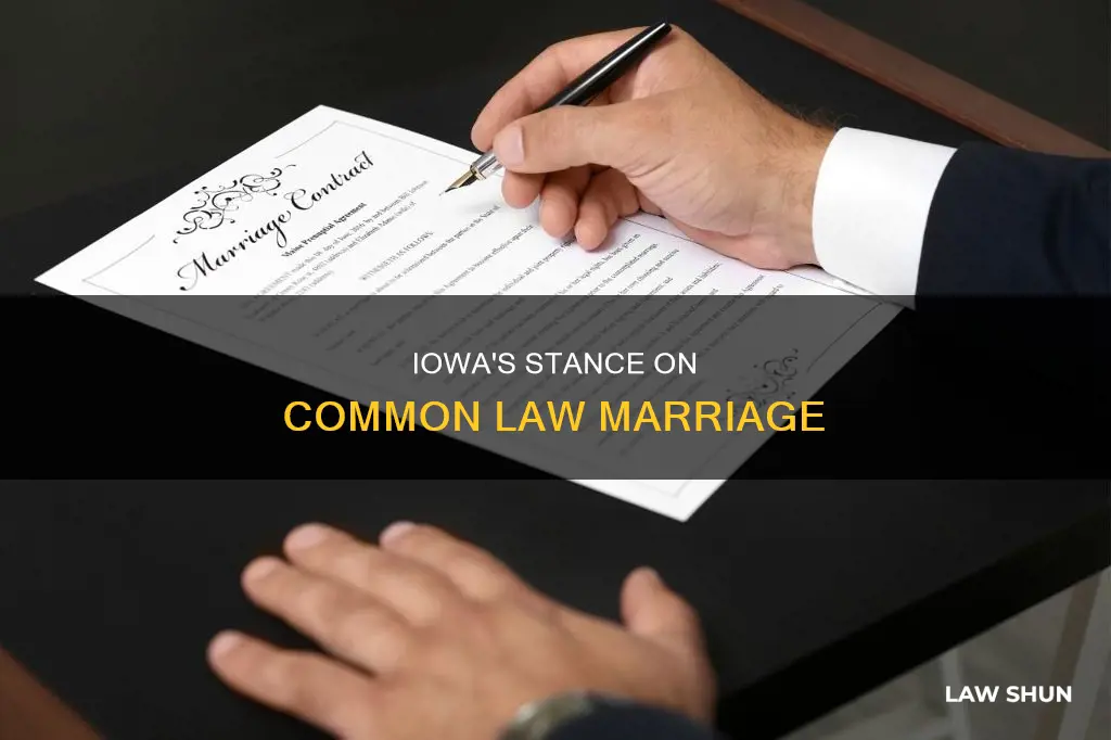 does iowa have a common law marriage