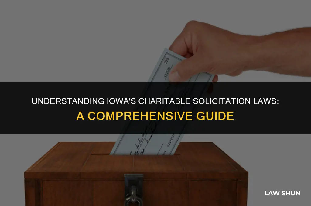 does iowa have charitable solicitation laws