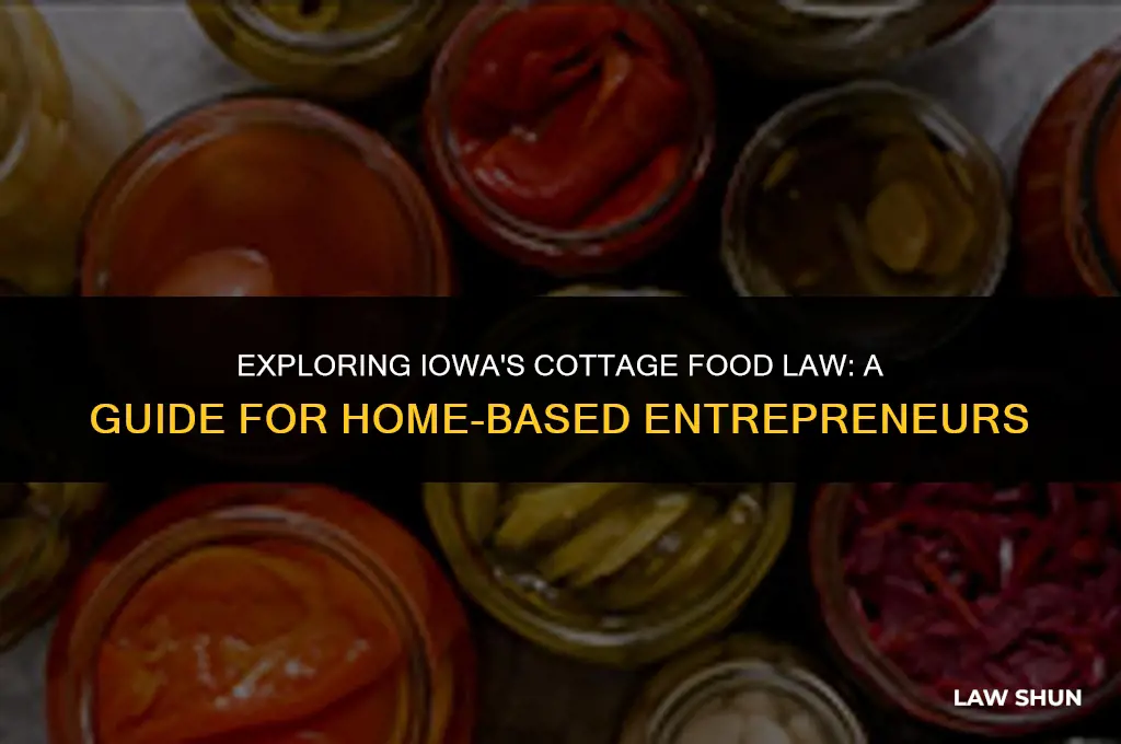 does iowa have cottage food law