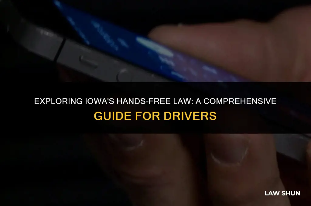 does iowa have hands free law