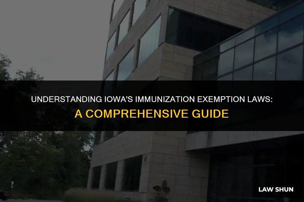 does iowa have immunization exemption laws