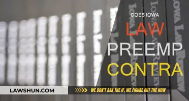 Iowa Law: Preemption and Contracts