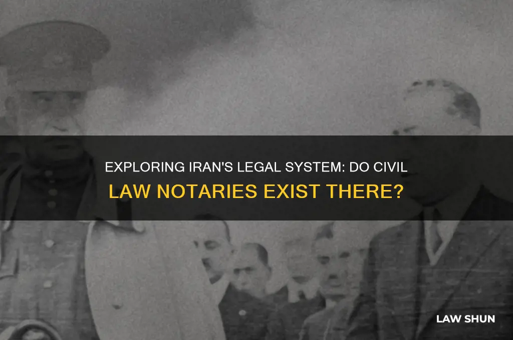 does iran have civil law notaries