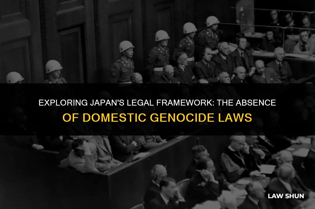 does japan have domestic genocide law