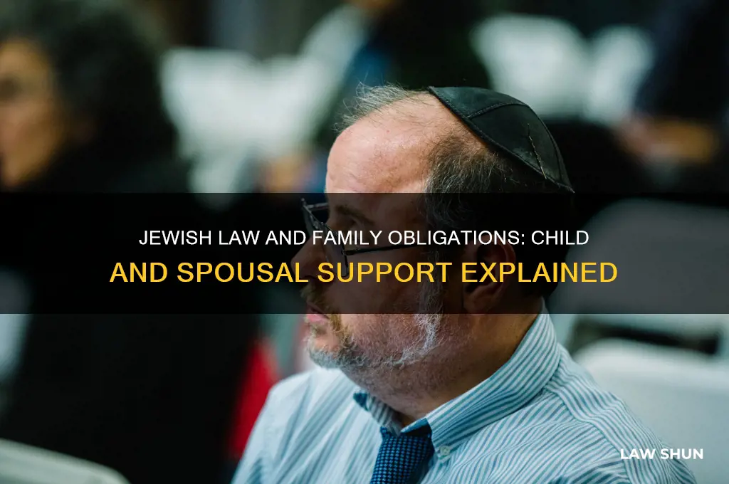 does jewish law provide for child and spousal support