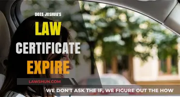 Understanding Joshua's Law Certificate: Does It Expire?