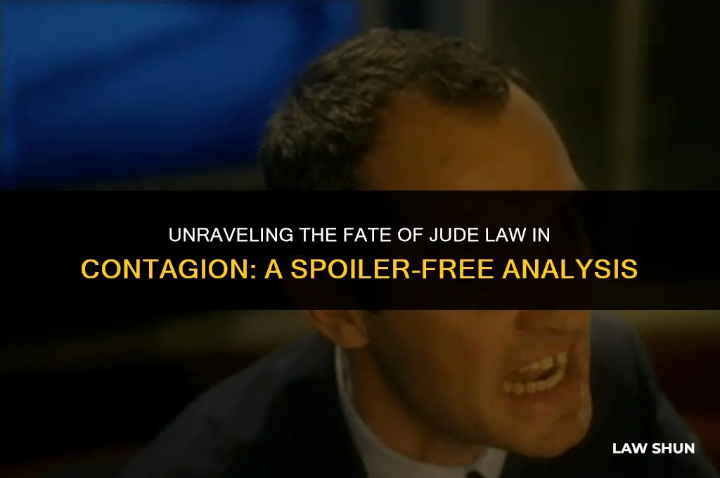 does jude law die in contagion
