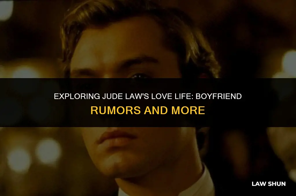 does jude law have a boyfriend