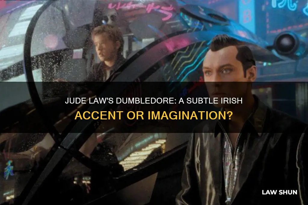 does jude law have a slight irish accent as dumbledore