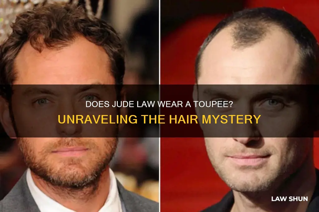 does jude law wear a toupee