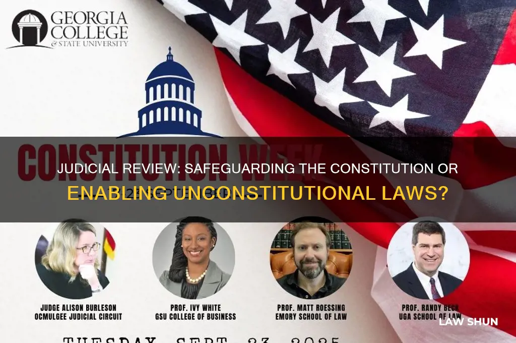 does judicial review allow unconstitutional laws