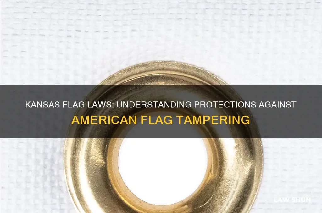 does kansas have laws against tampering with the american flag