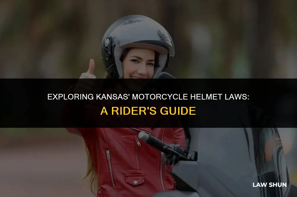 does kansas have motorcycle helmet law