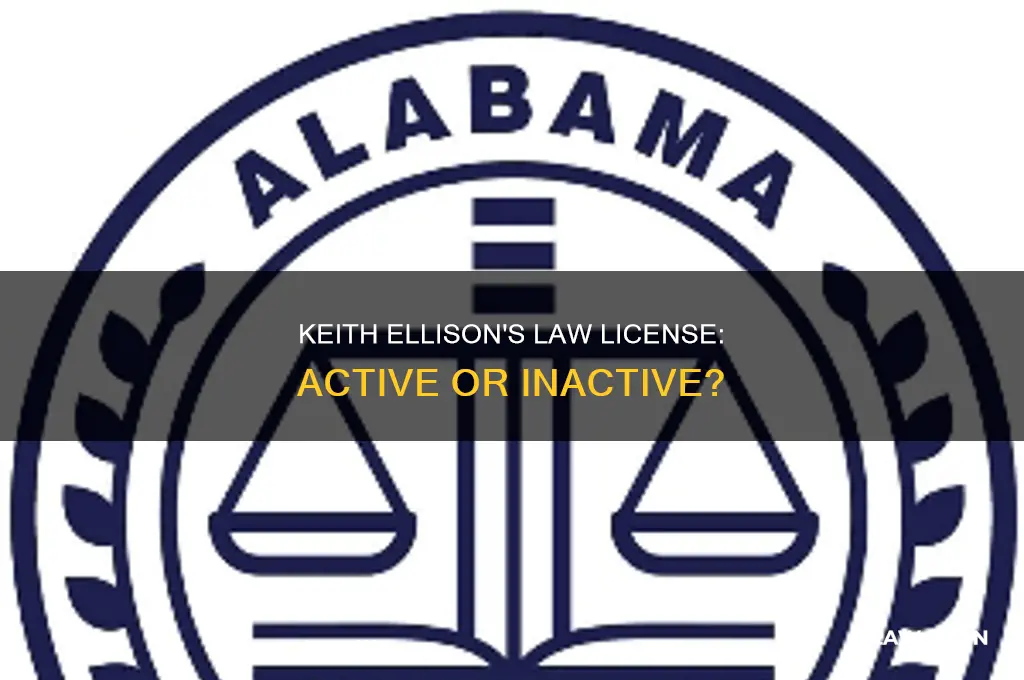 does keith ellison have a law license