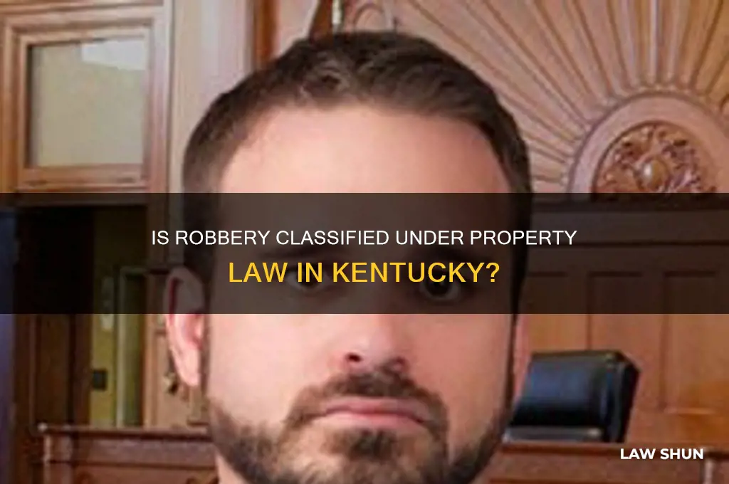 does kentucky classified robbery as property law