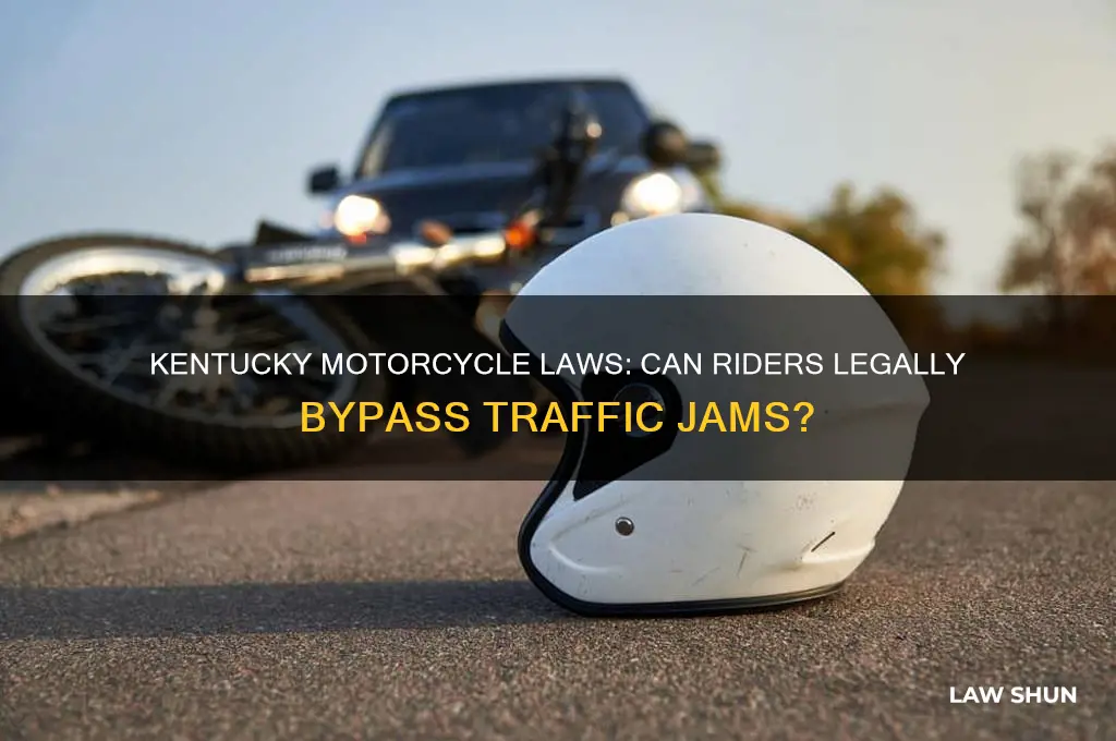 does kentucky law allow motorcycles to drive around traffic jams