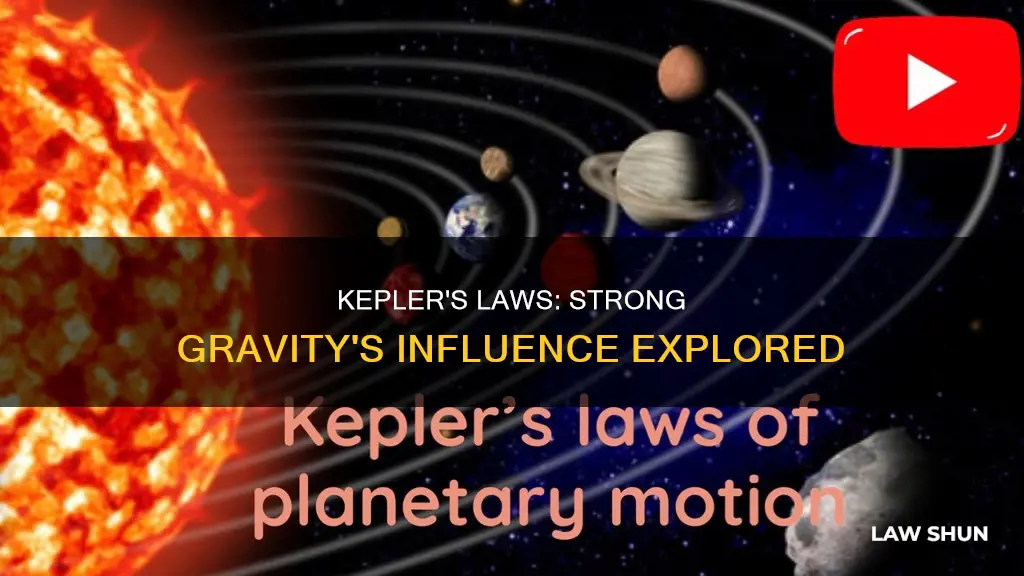 does keplers law apply in strong gravity