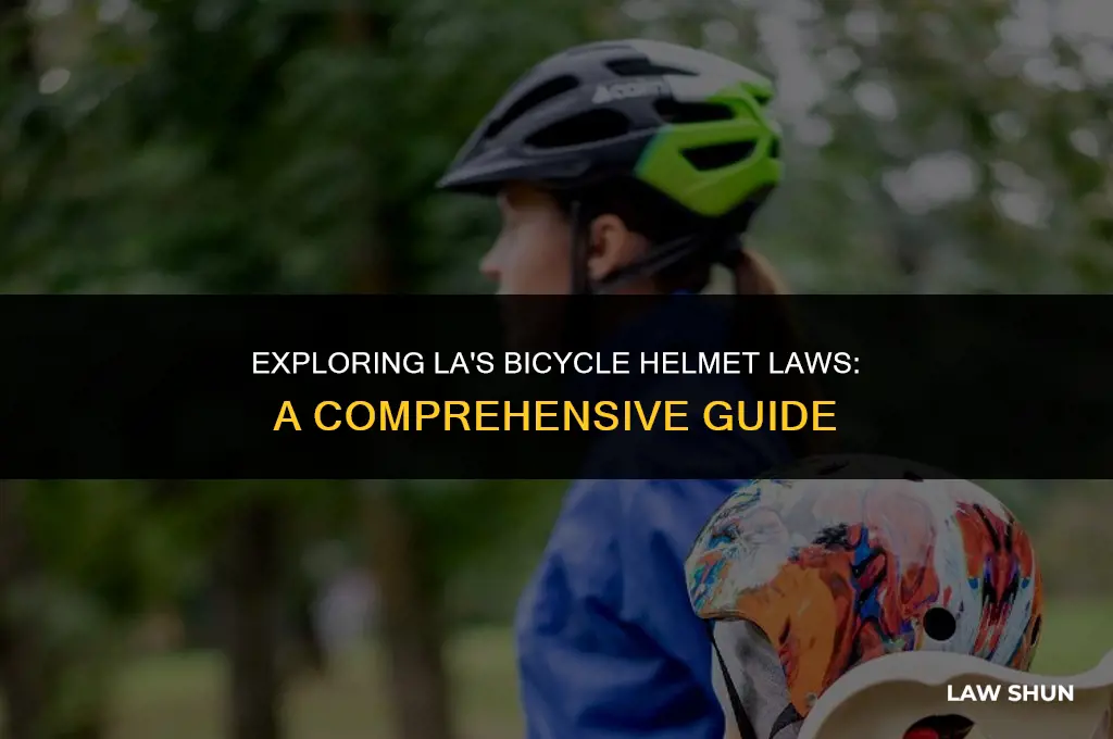 does la have bicycle helmet laws