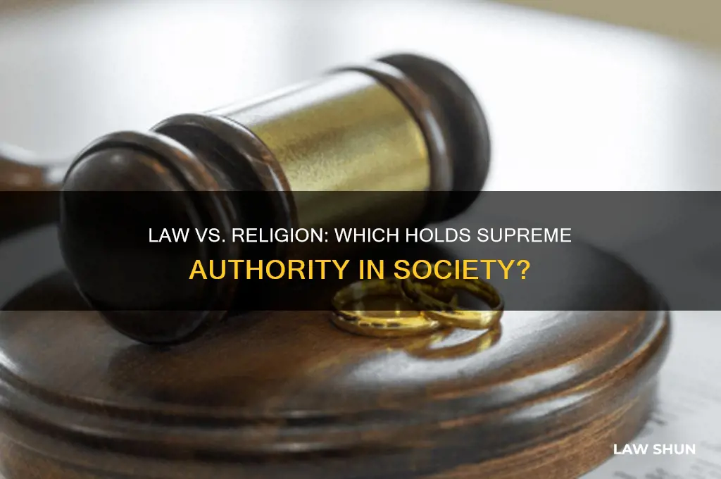 does law come before religion