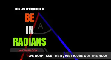 Law of Cosines: Radians Required or Degrees Allowed?