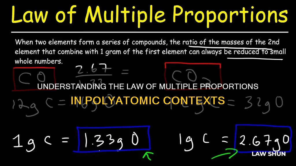 does law of multiple proportions apply to polyatomics