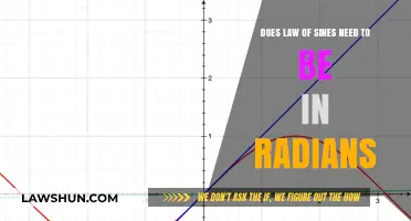 Law of Sines: Radians Required or Degrees Sufficient?